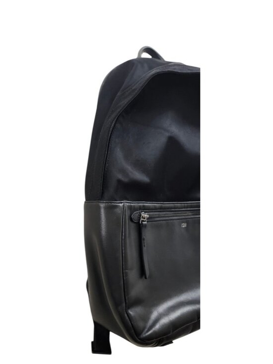 ISM Backpack Black Nylon Leather Trim Laptop Travel Commuter Minimalist Unisex main image 4